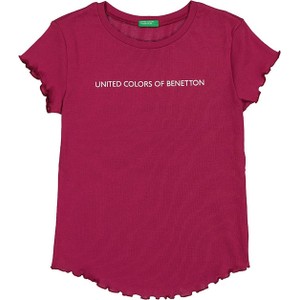 Bluzka dziecięca United Colors Of Benetton z bawełny dla dziewczynek