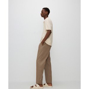 Brązowe spodnie Reserved w stylu casual z bawełny
