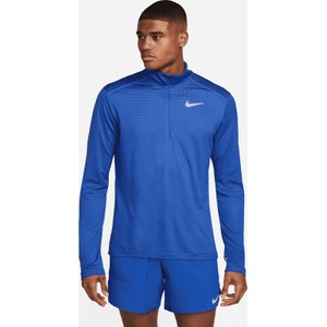 Niebieska koszulka z długim rękawem Nike z krótkim rękawem w sportowym stylu