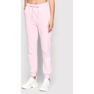 Różowe spodnie sportowe Twinset w sportowym stylu z dresówki