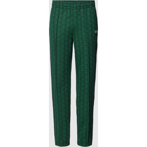 Zielone spodnie Lacoste z bawełny