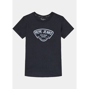 Czarna koszulka dziecięca Pepe Jeans z krótkim rękawem dla chłopców