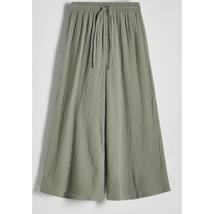 Zielone spodnie Reserved z tkaniny w stylu retro