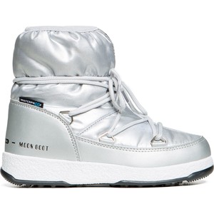 Srebrne buty dziecięce zimowe Moon Boot