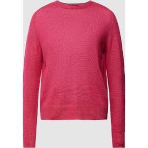 Różowy sweter MaxMara z lnu