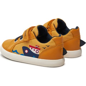 Żółte buty sportowe dziecięce Geox dla chłopców