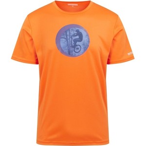 Pomarańczowy t-shirt Regatta z tkaniny