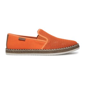 Pomarańczowe buty letnie męskie Rieker