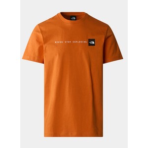 Pomarańczowy t-shirt The North Face z krótkim rękawem