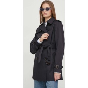 Czarny płaszcz Ralph Lauren krótki