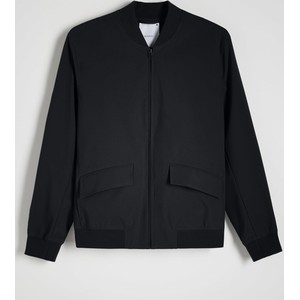 Czarna kurtka Reserved w stylu casual krótka z tkaniny