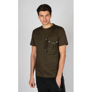 Zielony t-shirt ubierzsie.com z bawełny
