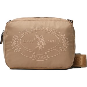 Brązowa torebka U.S. Polo w młodzieżowym stylu średnia matowa