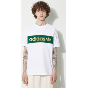 T-shirt Adidas Originals w sportowym stylu z nadrukiem z bawełny