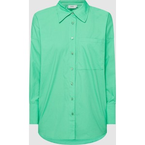 Zielona koszula Moves z dekoltem w kształcie litery v w stylu casual