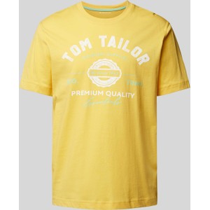 T-shirt Tom Tailor z nadrukiem w młodzieżowym stylu