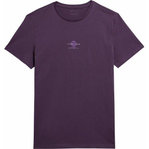 Fioletowy t-shirt 4F w sportowym stylu