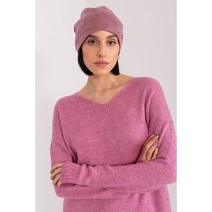 Różowa czapka Wool Fashion Italia