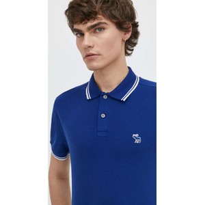 Niebieski t-shirt Abercrombie & Fitch w stylu casual