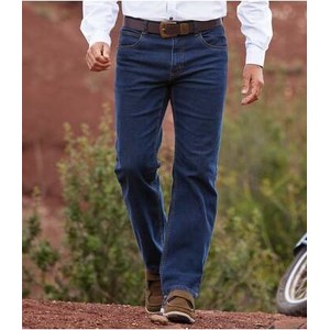 Niebieskie jeansy Atlas For Men z bawełny