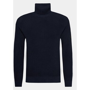 Granatowy sweter MODIVO w stylu casual
