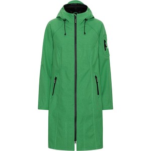 Zielona kurtka Ilse Jacobsen z kapturem wiatrówki w stylu casual