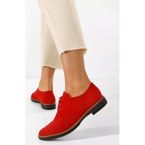 Czerwone półbuty Zapatos w stylu casual