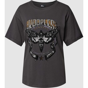 Czarny t-shirt The Kooples z bawełny