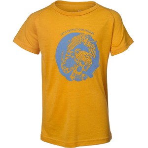 Żółta koszulka dziecięca Isbjörn z krótkim rękawem dla chłopców