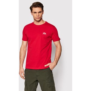 Czerwony t-shirt Alpha Industries