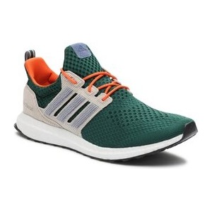 Zielone buty sportowe Adidas w sportowym stylu sznurowane ultraboost