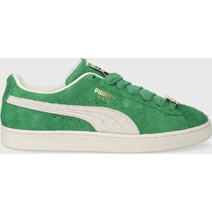 Puma sneakersy zamszowe kolor zielony