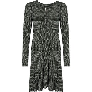 Sukienka ubierzsie.com z tkaniny z okrągłym dekoltem trapezowa