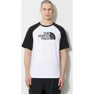 T-shirt The North Face w sportowym stylu z bawełny z nadrukiem