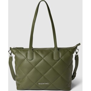 Zielona torebka Valentino Bags matowa duża w wakacyjnym stylu