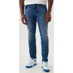 Niebieskie jeansy Cropp z tkaniny