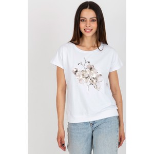 T-shirt 5.10.15 w młodzieżowym stylu z okrągłym dekoltem z krótkim rękawem