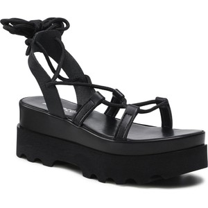 Czarne sandały Altercore z klamrami w stylu casual