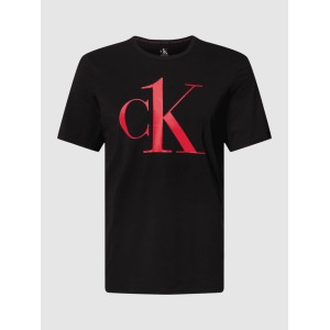 Czarny t-shirt Calvin Klein Underwear w młodzieżowym stylu z bawełny z krótkim rękawem