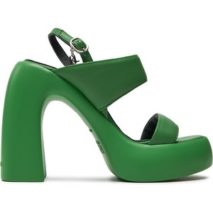 Zielone sandały Karl Lagerfeld na słupku