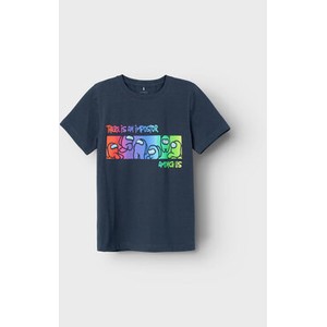 Granatowa koszulka dziecięca Name it dla chłopców