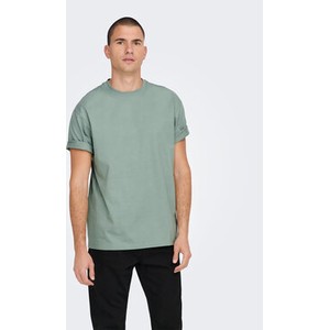 Zielony t-shirt Only & Sons w stylu casual