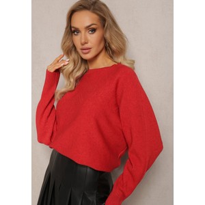 Czerwony sweter Renee w stylu casual