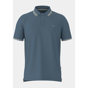 Niebieska koszulka polo Selected Homme z krótkim rękawem w stylu casual