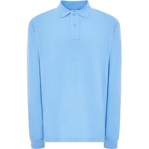 Niebieska koszulka z długim rękawem JK Collection w stylu casual z długim rękawem z bawełny