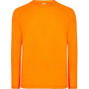 Pomarańczowa koszulka z długim rękawem jk-collection.pl z długim rękawem