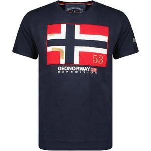 T-shirt Geographical Norway w młodzieżowym stylu z bawełny