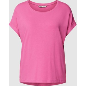 Różowy t-shirt Only z krótkim rękawem
