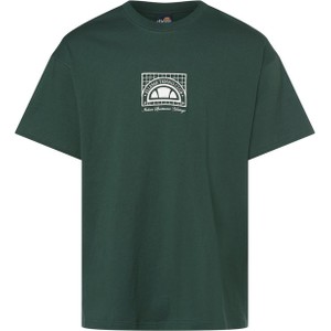 Zielony t-shirt Ellesse z bawełny w sportowym stylu