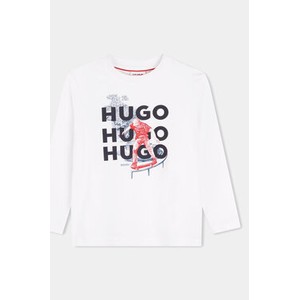 Bluzka dziecięca Hugo Boss dla dziewczynek z długim rękawem